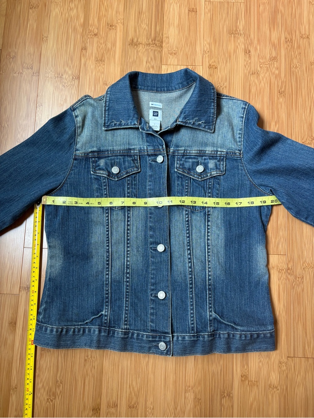 GAP Women's Two-Tone Blue Denim Jacket